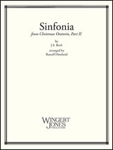 SINFONIA FROM CHRISTMAS ORATORIO CLARINET CHOIR cover